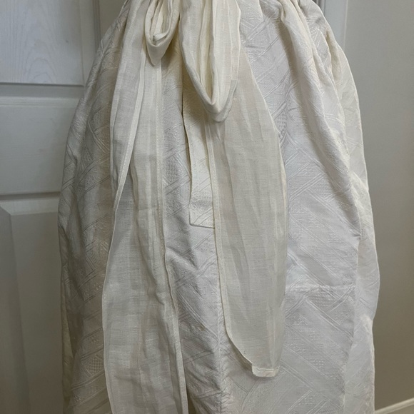 VINTAGE ESCADA FULL WRAP SKIRT IN IVORY WHITE - Picture 6 of 12